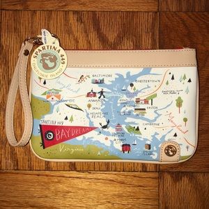 [Spartina 449] The Bay Dreams Map zip leather